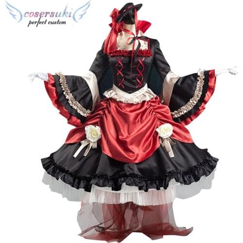 Identity V Mary Bloody Queen Summer Tea Party Uniforms Cosplay Costume for Halloween Christmas Carnaval