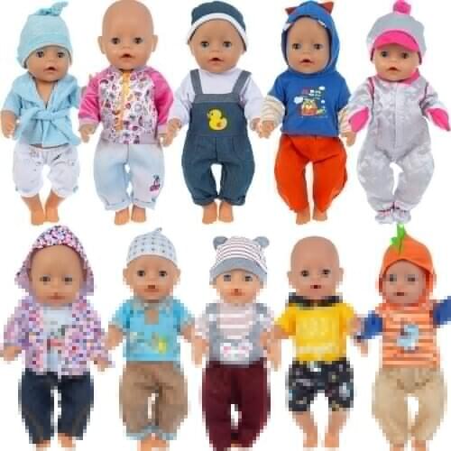 43cm new born Baby Doll Sun protection clothes for baby doll clothes 18 Inch American OG girl Doll suit