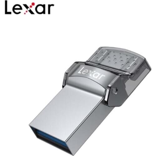 Lexar D35C USB 3.0 Flash Disk Pendrive U Disk 32GB 64G 128G Jumpdrive Dual Slot USB C Type A Max 100MB/s Memory Stick High Speed