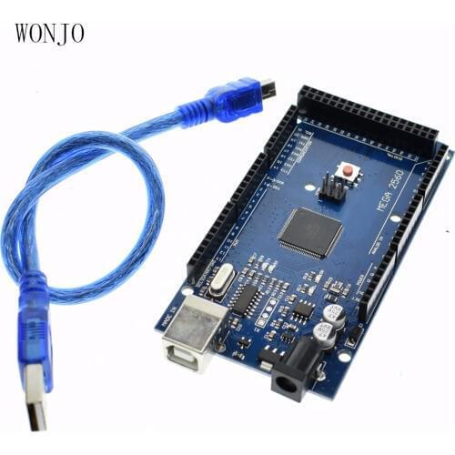 Mega2560 R3 ATmega2560-16AU (1pcs Board +1pcs USB Cable) Mega2560 REV3 for Arduino Compatible no logo