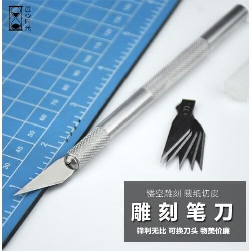 Metal Scalpel Knife Blades #11 Non-slip Cutter Engraving Craft Knives Blades for Mobile Phone Laptop PCB Repair Hand Tools