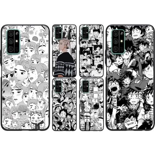 Fashion cartoon boy for Huawei Honor V30 20 Pro 20 10i X10 9S 9A 9C 9X 8X 10 9 Lite 8A 7C 7A Pro Black Phone Case