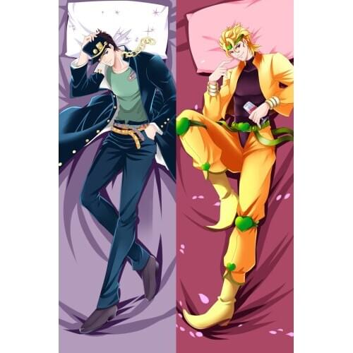 Anime JoJos Bizarre Adventure Kujo Jotaro Cosplay Pillow Case BL Hugging Body Dakimakura Pillow Cover Bed Cushion Xmas Gi
