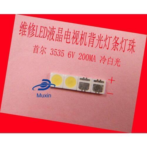 FOR MaintenanceTVLED LCD TV TV backlight lights with Seoul 3535 lamp beads 6V 50 pcs