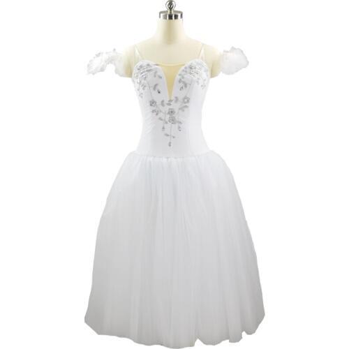 Professional Ballet Long Tutu Women Ballerina Fairy Adult Long Tutu Dress female Romantic Ballet Tutu Ballet Costume girl JNBL25