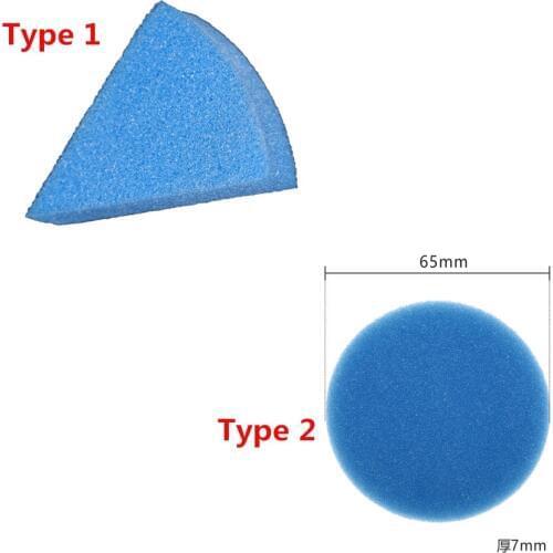 Dental Endo Sponges Round & Triangle 100pcs blue