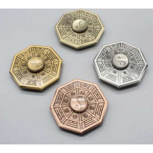 Taiji Eight Diagrams Fingertip Gyro Metal Fingertip Gyro Toy Gift Finger Gyro Adult Gift Spinner Anti Stress Fidget Spinner
