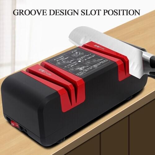 Intelligent Quick Knife Sharpener Household Electric Kitchen Cutter Sharpener Stone Magic Kitchen Automatic Knife Sharpener