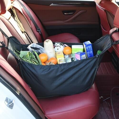 Universal Car Back Seat Storage Basket Shopping Bag Organizer Stowing Tidying Interior Accessories for Travel Camping Capacity