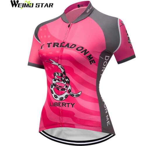 Weimostar 2018 Pro Team Women Cycling Clothing Don't Tread On Me Cycling Jersey Quick Dry Racing Bicycle Clothes mtb Bike Jersey