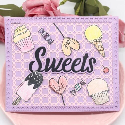 ZFPARTY Background Frame Metal Cutting Dies Stencils for DIY Scrapbooking/photo album Decorative Embossing DIY Paper Cards