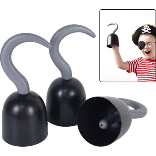 Pirate Hook Hand Decor Halloween Costume Party Dressed Up Tool Masquerade Accessories Party Cosplay Props Child Plastic Toy Gift