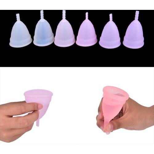NEW 1Pair Medical Grade Silicone Menstrual Cup Feminine Hygiene Copa Menstrual Lady Cup Period Cup Coppetta Mestruale Coupe