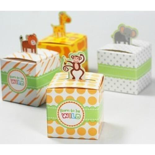 10pcs kids birthday candy box-baby shower party favor chocolate gift