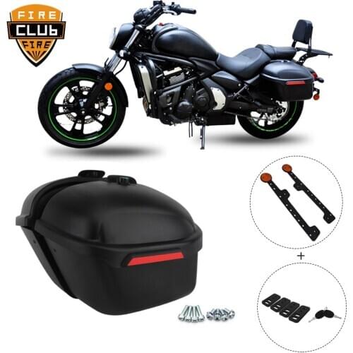 2Pcs Black Motorcycle Luggage Tank Saddle Bag Motorcross Pannier Side Box Case For Suzuki For Harley For Kawasaki For Honda