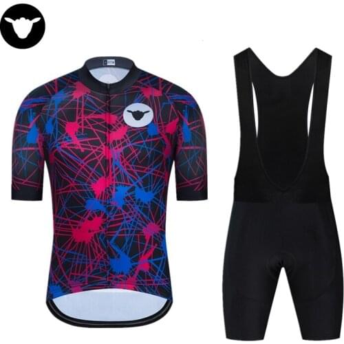 2021 Cycling Jersey Set Summer Men Outdoor Sports Cycling Clothing Quick Dry Bike Clothes Breathable MTB Bicycle Cycling Suit