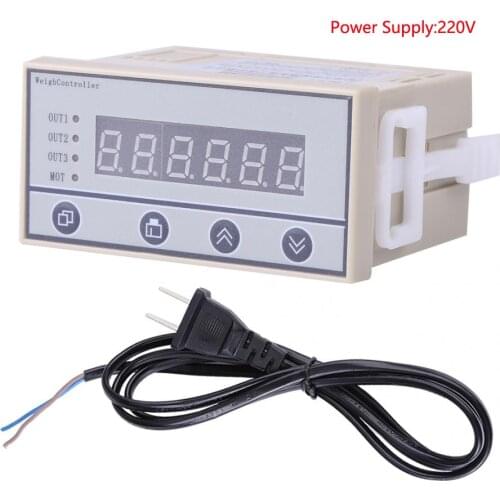 220V High Accuracy Weighing Controller Weight Indicator 6-Digit LED Display US plug High Quality