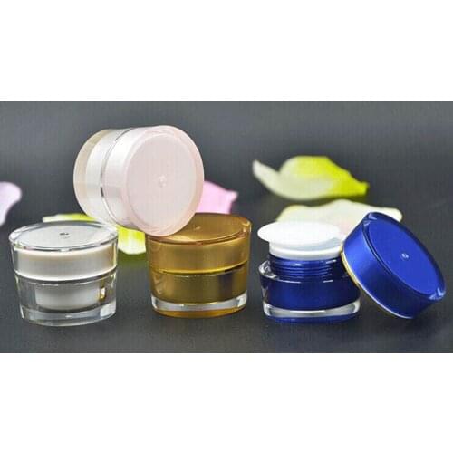 5g ACRYLIC cone shape cream bottle cosmetic container cream jar Cosmetic Packaging Cosmetic Jar 4 colors