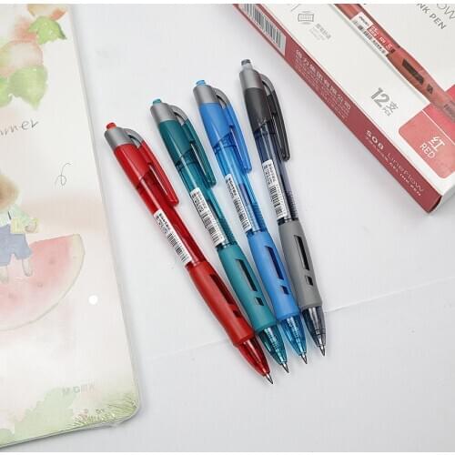 6pcs/lot Gel Pen 0.5mm Black/Red/Blue/Navy blue Ink Good Writing Smooth Neutral Pen Office School Stationery Supplies