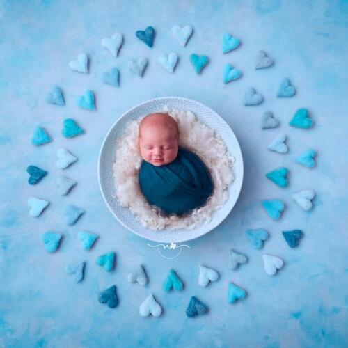 Heart wool handmade DIY baby photography props creative accessories crafts materials accessories newborn photography props