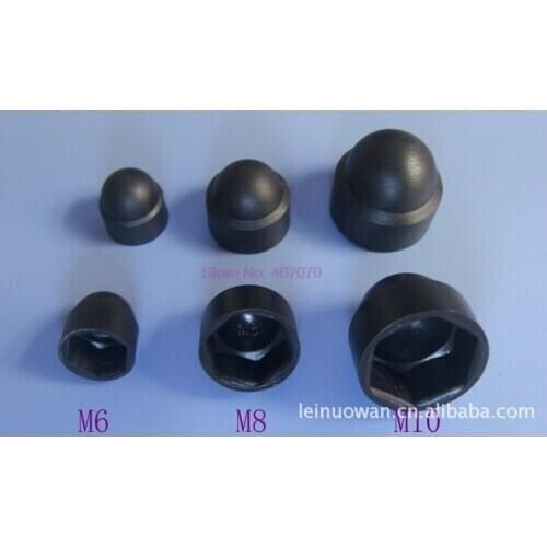 By DHL or Fedex 1000sets 10PCS of a set M6 M8 M10 M12 Plastic Metric Dome Bolts Nuts Head Caps Cover Hex Screws Car Accessories