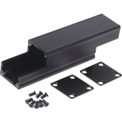 DIY Extruded Electronic Project Aluminum Enclosure Case Black 80x25x25mm #RW1209