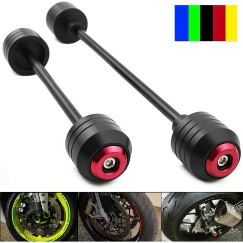 For DUCATI 749 999 2003 2004 2005 2006 2007 Front Rear Wheel Slider Fork Axle Crash Protector Pad Swing Arm Guard POM New