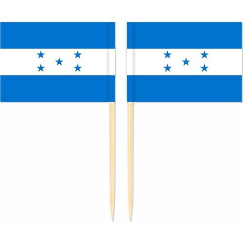 Honduras Toothpick Flag 3.5X2.5CM Cake Topper Party Cupcake Wedding Baby Shower Supplies Lovely Baking Dessert Decorations