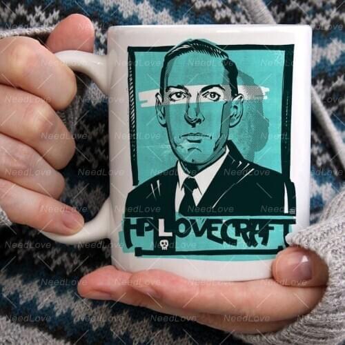 Lovecraft Cthulhu Ceramic White Coffee Tea Milk Cup Horror Fiction Novelty Travel Mug Gifts