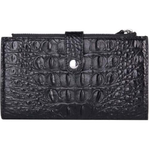 LINSHE crocodile Wallet bag women Genuine crocodil leather wallet multi-function leisure women long wallet