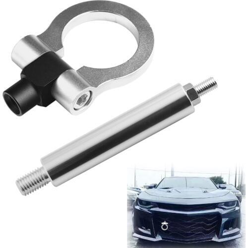 Car Trailer Hook Red/Blue/Black/Gold/Silver Car Tow Hook Front Bumper Metal Paint Spraying Traction Hook for Chevrolet Camaro