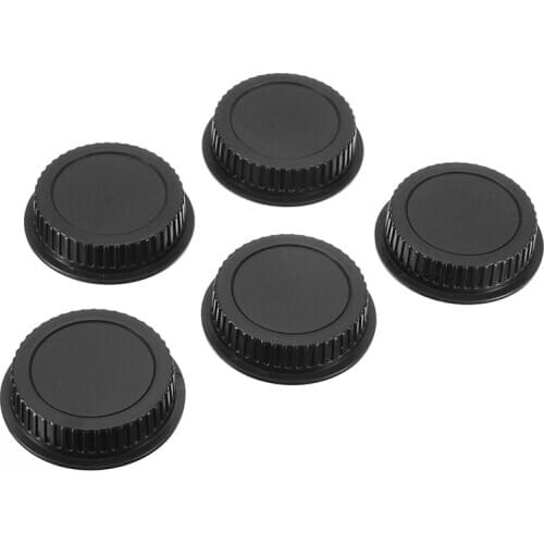 Mayitr 5pcs New Rear Lens Cover plastic Lens Cap Dust For Canon Camera EF ES-S EOS Series Lens Black