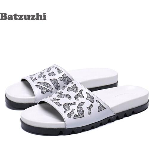 Plus Size 37-46 Men Sandals Fashion Men Slipper Summer Beach Shoes Open Toe Slides Slippers Party Sandalias Hombre
