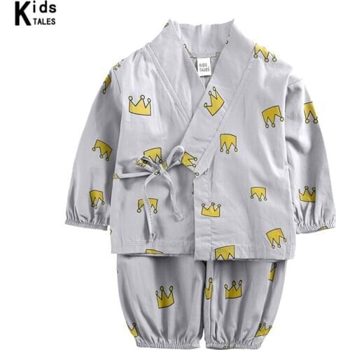New Spring Baby Pajamas Animal Cotton Sleepwear Set For Boys Girls Clothing NewbornTop+Shorts RT091