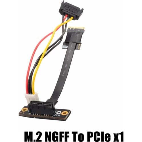M.2 WiFi A.E Key A+E To PCI-e 1x X1 Riser Extender Adapter Card Ribbon Gen3.0 Cable AE Key A E For PCIE 3.0 X1 X4 X16 M2 Card