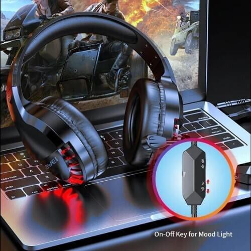 Wired Headphones With Microphone Over Gaming Ear Headsets Music Stereo Earphone For Sony Xiaomi Huawei PC XBOX PS WII