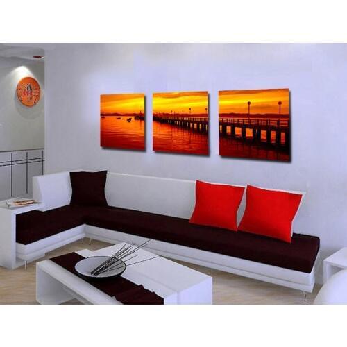 Frame 3 Panels Canvas Painting modern on the wall Picture Living room and bedroom art decorative pictures landscape paintings