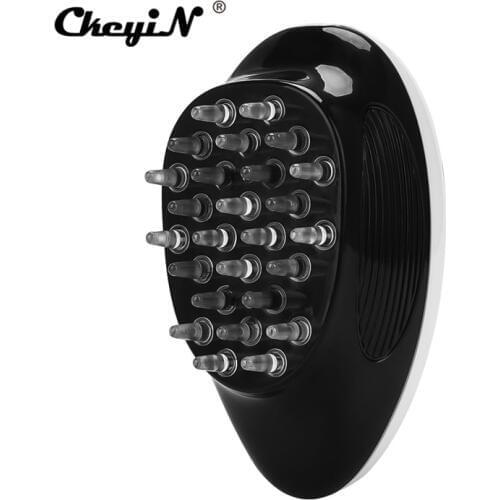 Portable Electric Head Massage Comb Relax Scalp Massager Mini Brush For Men Women Relieve Fatigue Headache Reduce hair loss P49