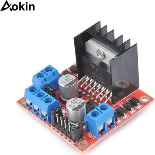 L298N H-bridge Motor Controller DC Dual H Bridge Robot Stepper Motor Regulator Drives Module for Arduino UNO Smart Car Power