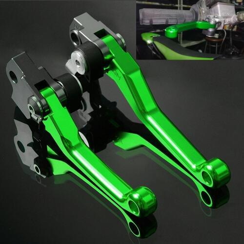 Dirt Bike Pivot CNC Brake Clutch Levers hand grips Handbrake For KAWASAKI KX65 KX85 2001-2017 / KX125 KX250 KX 65 85 125 KX450F