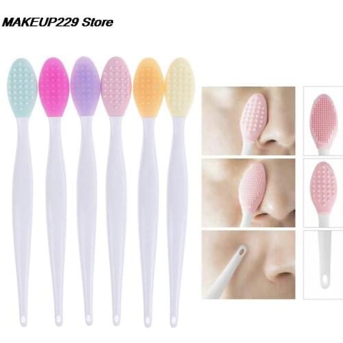 Silicone Nose Washing Brush Deep Cleaning Blackhead Brush Blackhead Cleaner Exfoliating Facial Cleansing Brushes NEW