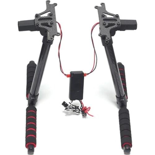 Carbon Fiber Electric Retractable Landing Skid Gear Set For 650/680/690 Pro FPV