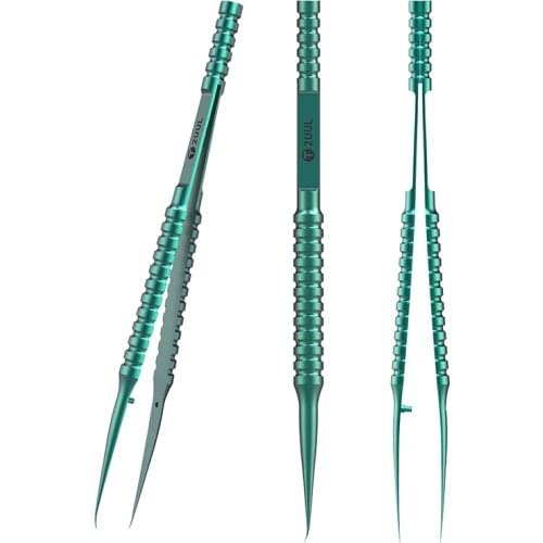 2UUL Latest Titanium alloy Ultra-precision Fingerprint Tweezers for Phone Microscope BGA Motherboard Chip IC Repair
