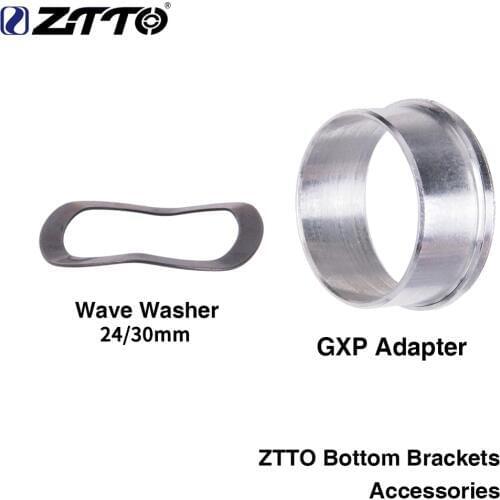 ZTTO Bicycle Accessories Road Mountain Bike Bottom Brackets GXP Adapter Wave Washer 0.5mm K7 GXP 24 22mm Chainset