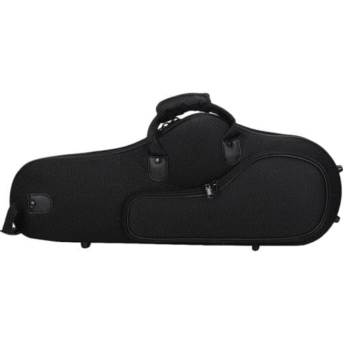 Water-Resistant Oxford Fabric Alto Saxophone Big Bag Box Sax Soft Case with Adjustable Shoulder Strap,Black