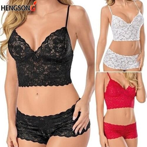 Women Underwear Lace Bra Thong Sets Sexy Plus Size Lingerie Suit Lace Bra And Panties Female Push Up Bra Set New Arrival