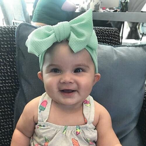 1pc Braid Nylon Bow Headbands,Cable Knit Solid Wide Nylon Headbands Turban, Baby Girls Head Wrap Hair Baby Accessories