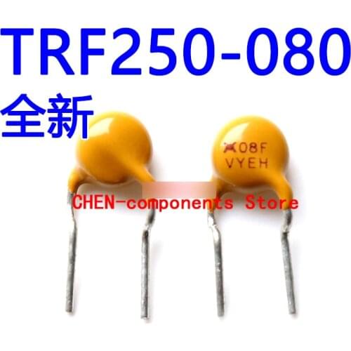 10pcs TRF250-080 Self recovery fuse 0.08A 250V straight Insert
