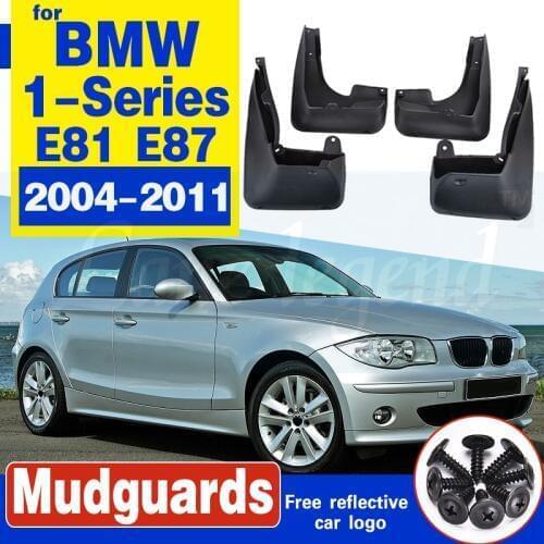 4 PCS Front Rear Car Mudflaps for BMW 1-Series 120i E81 E87 2004-2011 Fender Mud Guard Flap Splash Flaps Mudguards Accessories