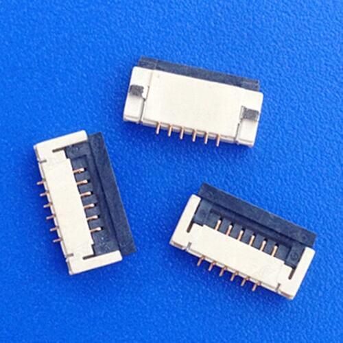 6 pin Flip Type FPC/FFC Connector 1.0 Spacing Gold-plated Laptop Touchpad Socket High-temperature Resistance